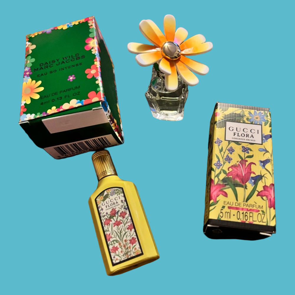 Marc Jacobs Daisy Wild AND GUCCI Flora Eau de Parfum 2 piece bundle